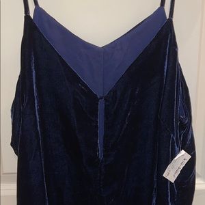 Navy Velvet Dress